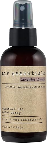 Air Essentials 4 oz Essential Oil Toilet Spray - Eliminate Bathroom & Toilet Odors with Pure Essential Oils - Air Freshener Made with Clean