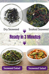 Nice Witch’s Korean Dried Seaweed Salad Mix - Assorted Seaweed Blend, Ready in Minutes, 7 Individual Packs (8g Each), Product of Korea Korean Wakame