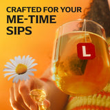 Lipton Golden Chamomile with Honey and Vanilla Tea Bags, caffeine free Tea, Herbal Tea, Individually Wrapped, 20 Tea Bags