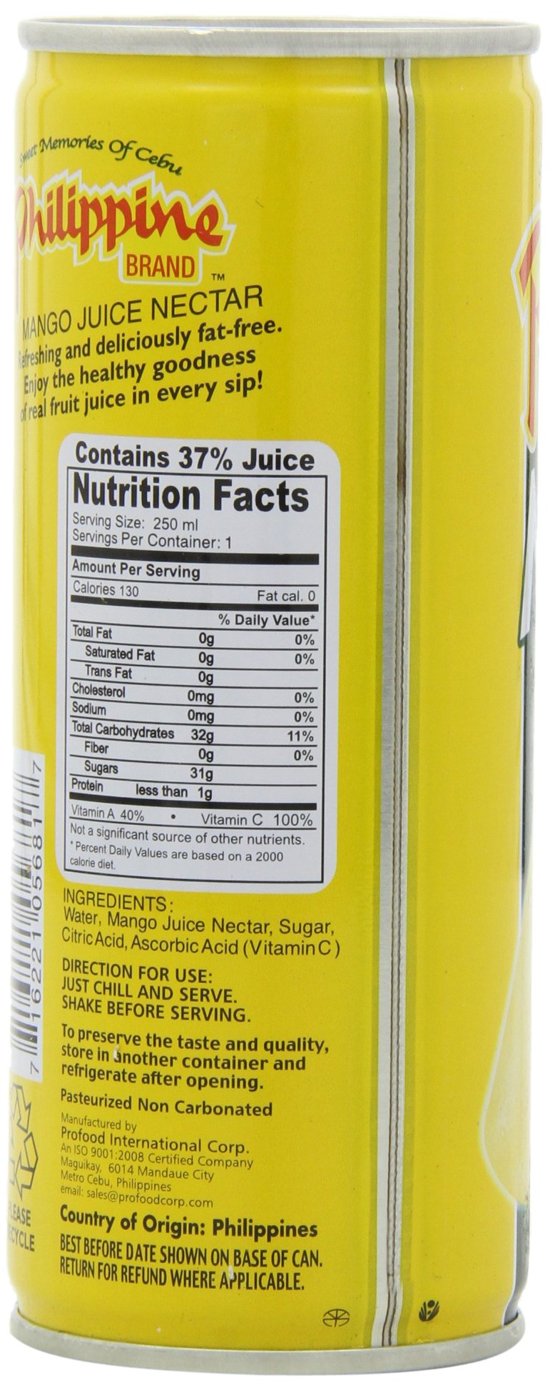 Mango Juice Nectar - 8.4fl Oz (Pack of 6)