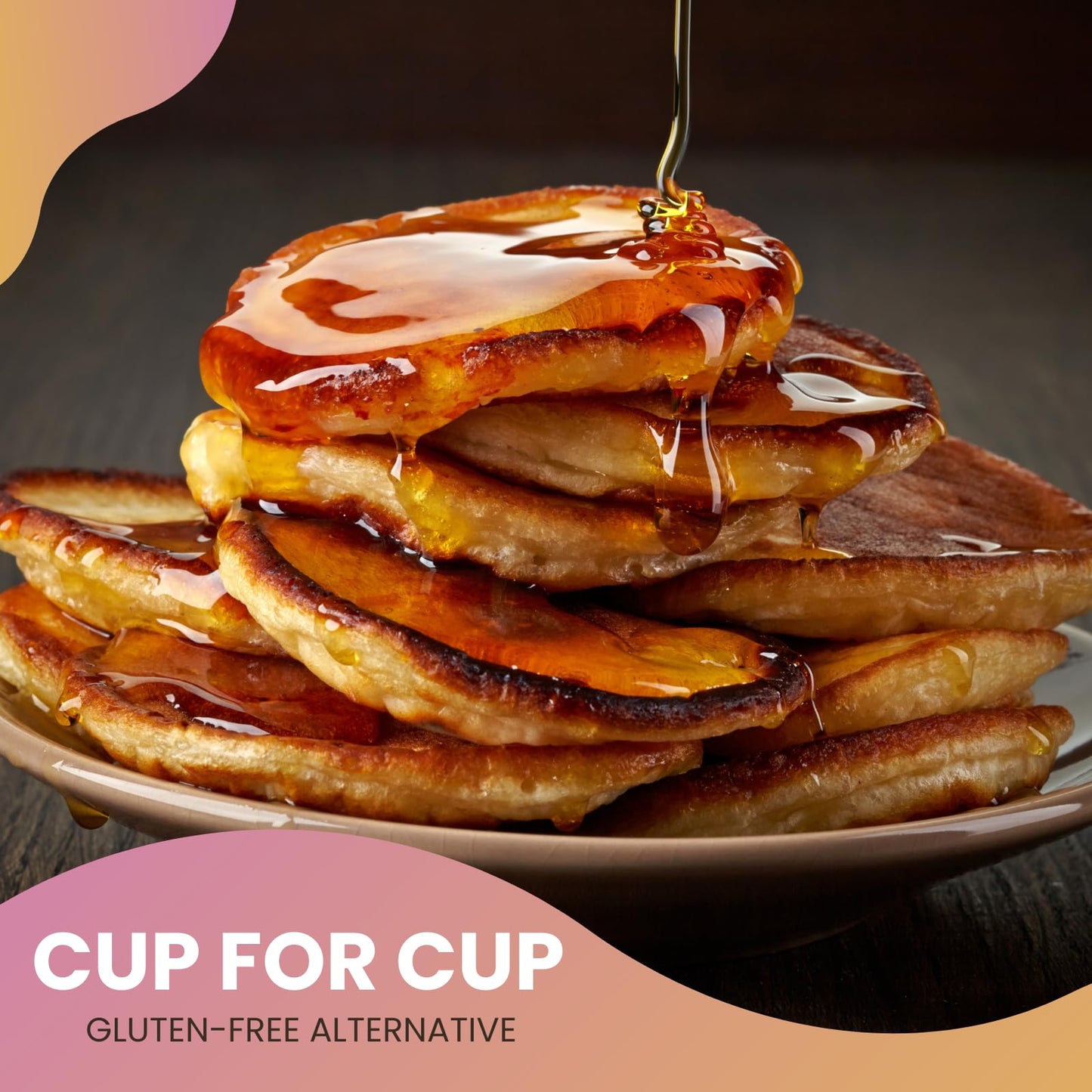 Better Batter Pancake Mix | Certified Kosher, Vegan & Gluten Free Mix for Baking Top 9 Allergen-Free Perfect for Fluffy Pancakes! Just Add Water, Eggs & Butter Hostess Kitchen Cooking Gifts 1LB Pouch