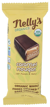 Nellys Organics Organic Dark Chocolate Caramel Nougat Bar, 1.6 OZ
