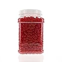 Hot Tamales Bulk 2.5LB - Original Soft Chewy Cinnamon Candy in 48 FL OZ Gift Ready Reusable Square Jar