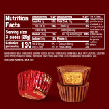 Christmas Bulk Milk Chocolate Peanut Butter Cups Miniatures 1 Pound - Individually Wrapped Chocolate Candy In Red Foil for Parties, Gift Bags,