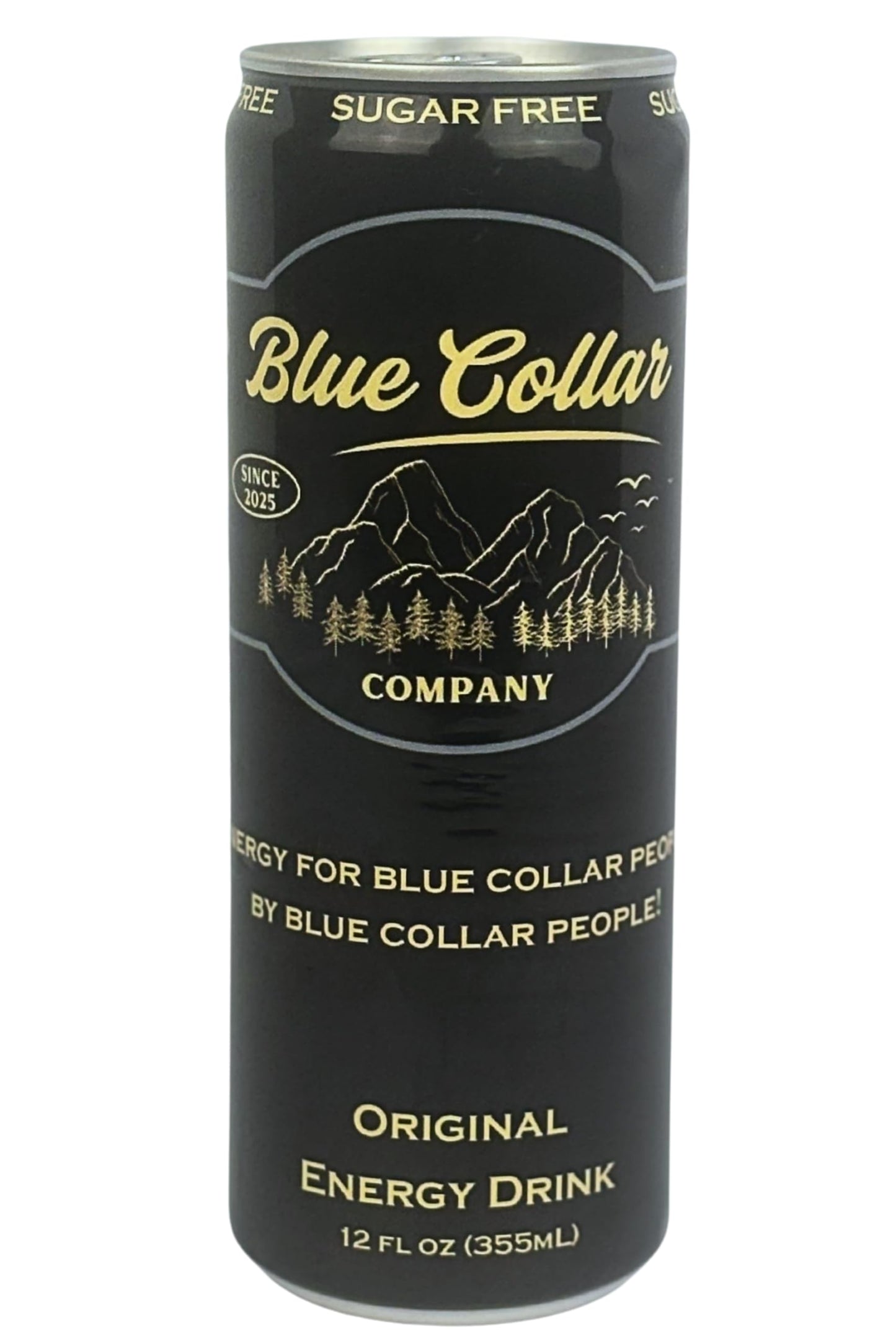 Blue Collar Company Essential Energy Drinks, 12 Fl Oz (Pack of 12) (Sugar Free Blend)