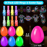 CHOOHC 48 Pack Easter Basket Fillers Set - 24 Fillable Plastic Egg