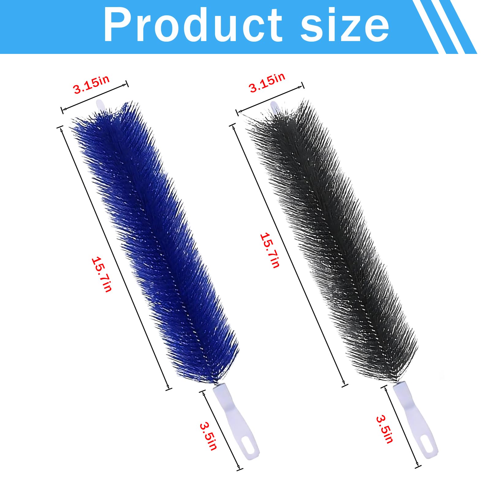 4 Pcs Fan Cleaner,Bendable Fan Duster,Comes with a Small Dusting Brush,Fan Brush,for Cleaning,Dust-Removing,Fan Cleaning Brush Suitable for Floor