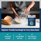 MY RUSTIC ROOTS Mature Sourdough Starter Culture - All Natural & Organic Sourdough Bread Starter - Beginner Friendly - Perfect for Baking Delicious