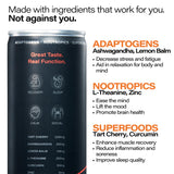 Peak Cocktails Non-Alcoholic Drinks | Alcohol-Free | Adaptogens, Nootropics, Superfoods for Recovery, Calm, Sleep | Ashwagandha, Tart Cherry
