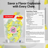 BUBS Sour Tutti Frutti Diamonds - Tutti Fruitti Flavor, 1/2 Pound Soft Foam Godis - Premium Vagen Swedish Candy by Susa Candy (Tutti Frutti Diamonds)