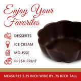 Dark Chocolate Dessert Shells 12ct, Edible Cups for Ice Cream, Gluten-Free
