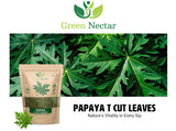 Papaya Leaf Tea 8 Oz(Crushed, Dried, 8 OZ), Dried from Fresh Green Leaves, 100% Loose Leaves (1)