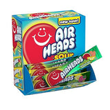 Airheads Sour Full-Size Candy Bars, Taffy Variety Bulk Box, Individually Wrapped Candy, Three Assorted Flavors, 60 Count Box
