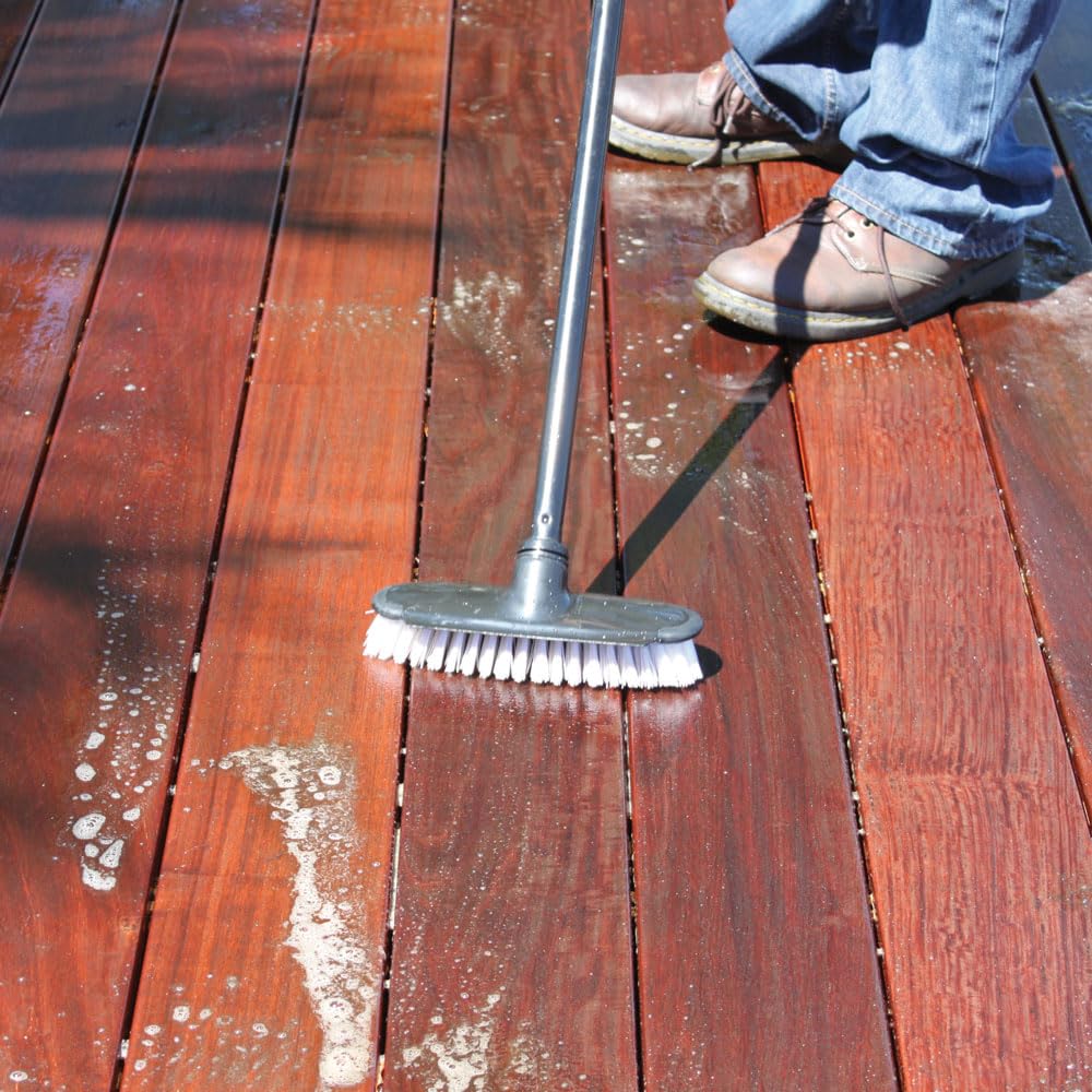 Deck & Wood Cleaner + Brightener Removes Mold, Mildew, Stains, and Tannins, 32 oz. Combo 2 Part System Restores 1200 sq. ft.