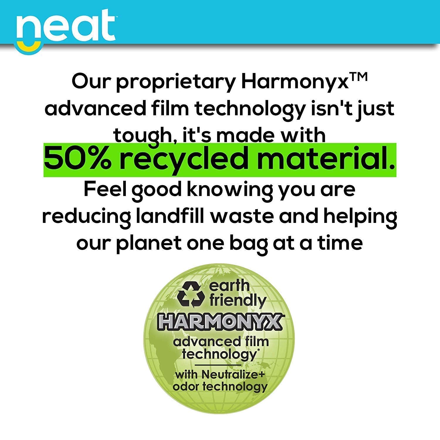 Neat Tall Kitchen 30 Gallon Drawstring Trash Bags - (MEGA 120 COUNT) - Triple Ply Fortified, Eco-Friendly 50% Recycled Material, Neutralize+ Odor