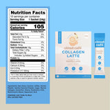 Clöud Café Collagen Infused Vanilla Latte Instant Coffee Packets - Promotes Skin Firmness, Hydration & Elasticity and Hair & Nail Health - Single