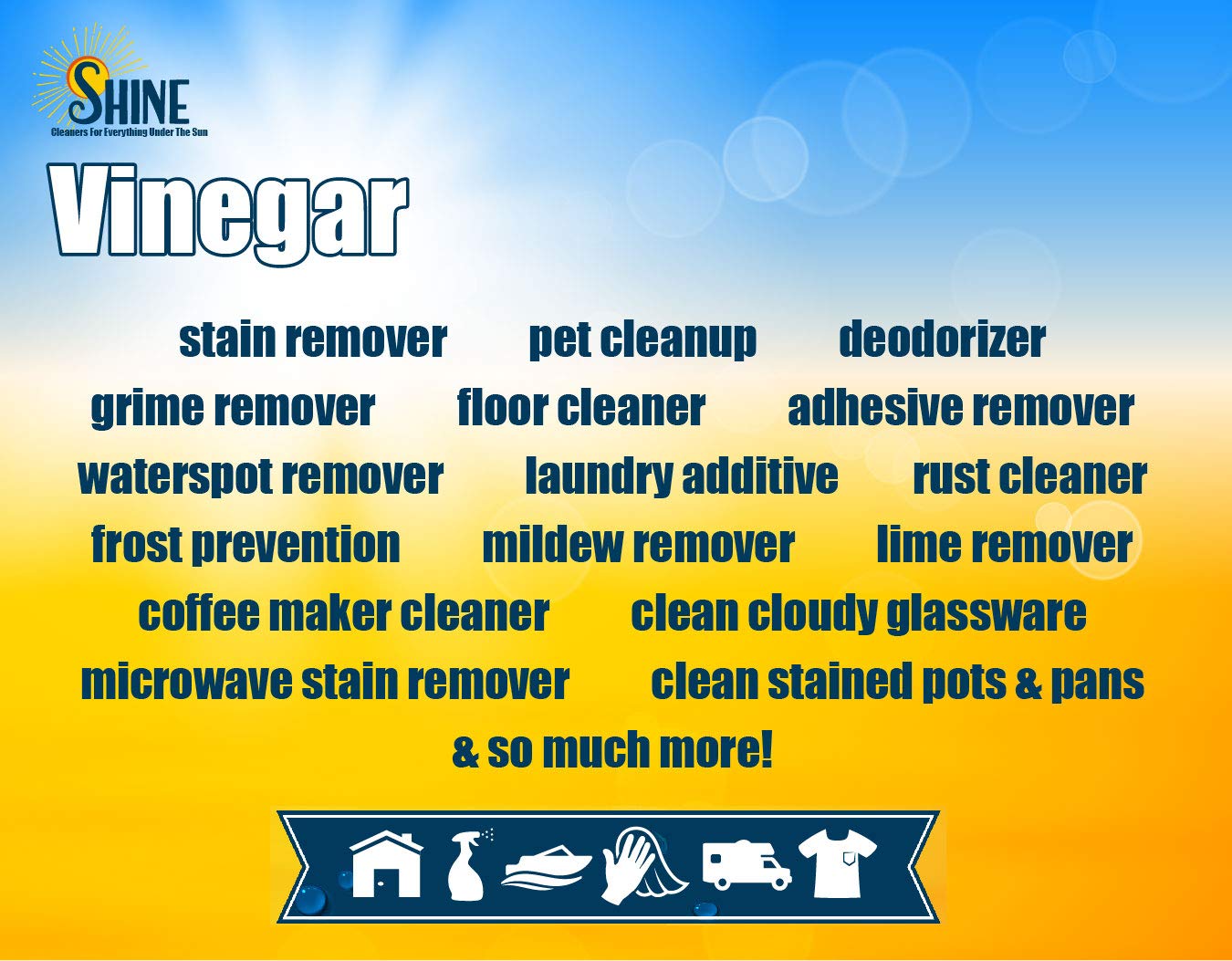 Energen of Carolina 45 Percent White Vinegar, 450 Grain Vinegar Concentrate, 1 Gallon of Natural Concentrated Industrial Vinegar, 1 Gallon (128 Fl oz