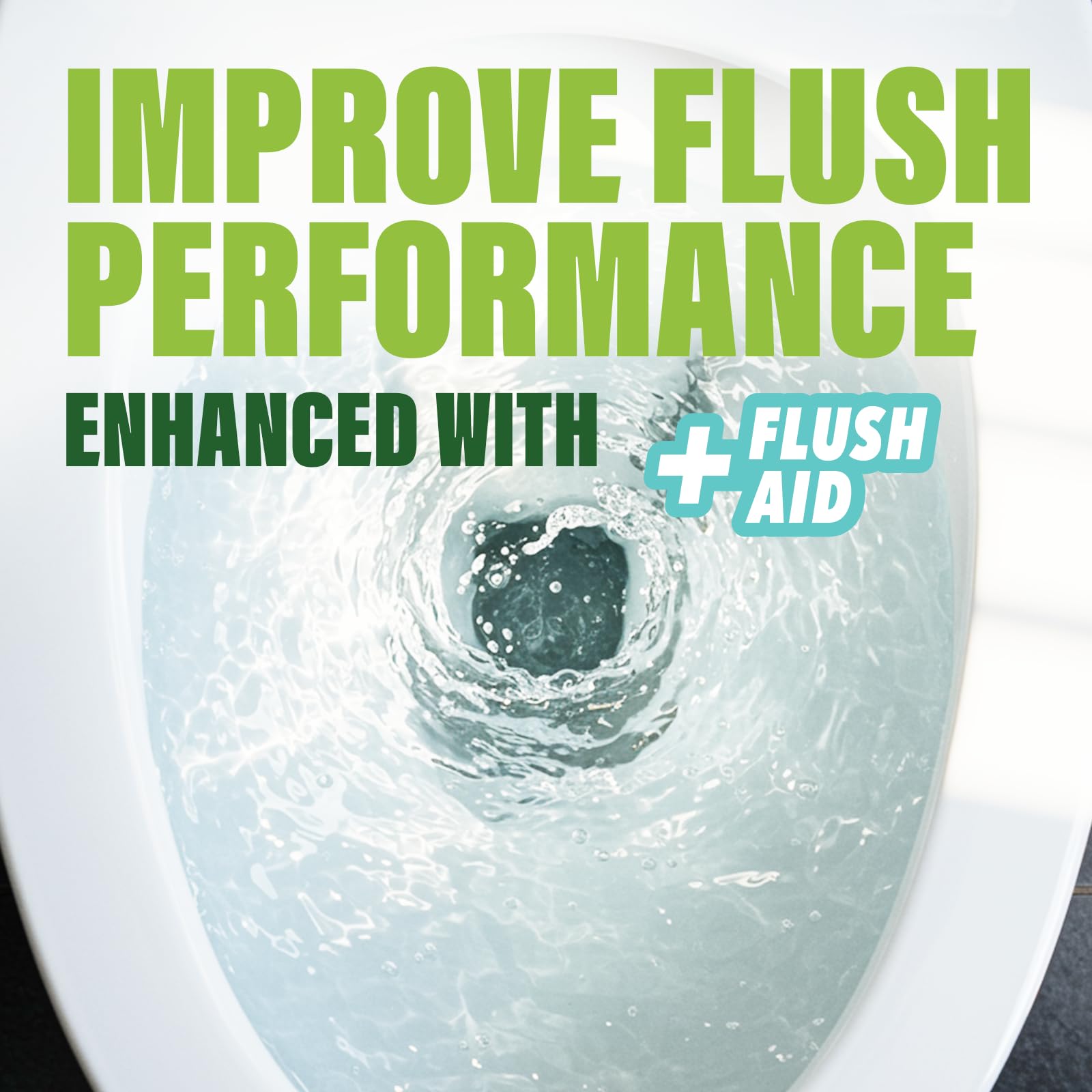 Green Gobbler Toilet Clog Defense - Coats Pipes to PREVENT Toilet Clogs and Improves Flush Performance - Safe for Septic - Great for Old Plumbing, Low