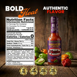 El Yucateco Habanero & Ghost Hot Sauce, Extremely Spicy, Authentic Mexican Chili Sauce, 4 fl oz (Pack of 2)