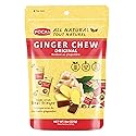 Pocas Ginger Chews Original - Real Ginger Candy Chews, Non-GMO, Gluten-Free, Ginger Candy for Nausea, Morning Sickness Relief, Candied ginger8oz - 1PK