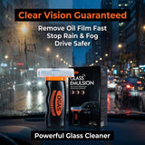 Kaiyunsheng Car Window Cleaner and Windshield Oil Film Remover with Built-in Applicator, Auto Glass Cleaner Emulsion for Water Spots, Rain Repellent