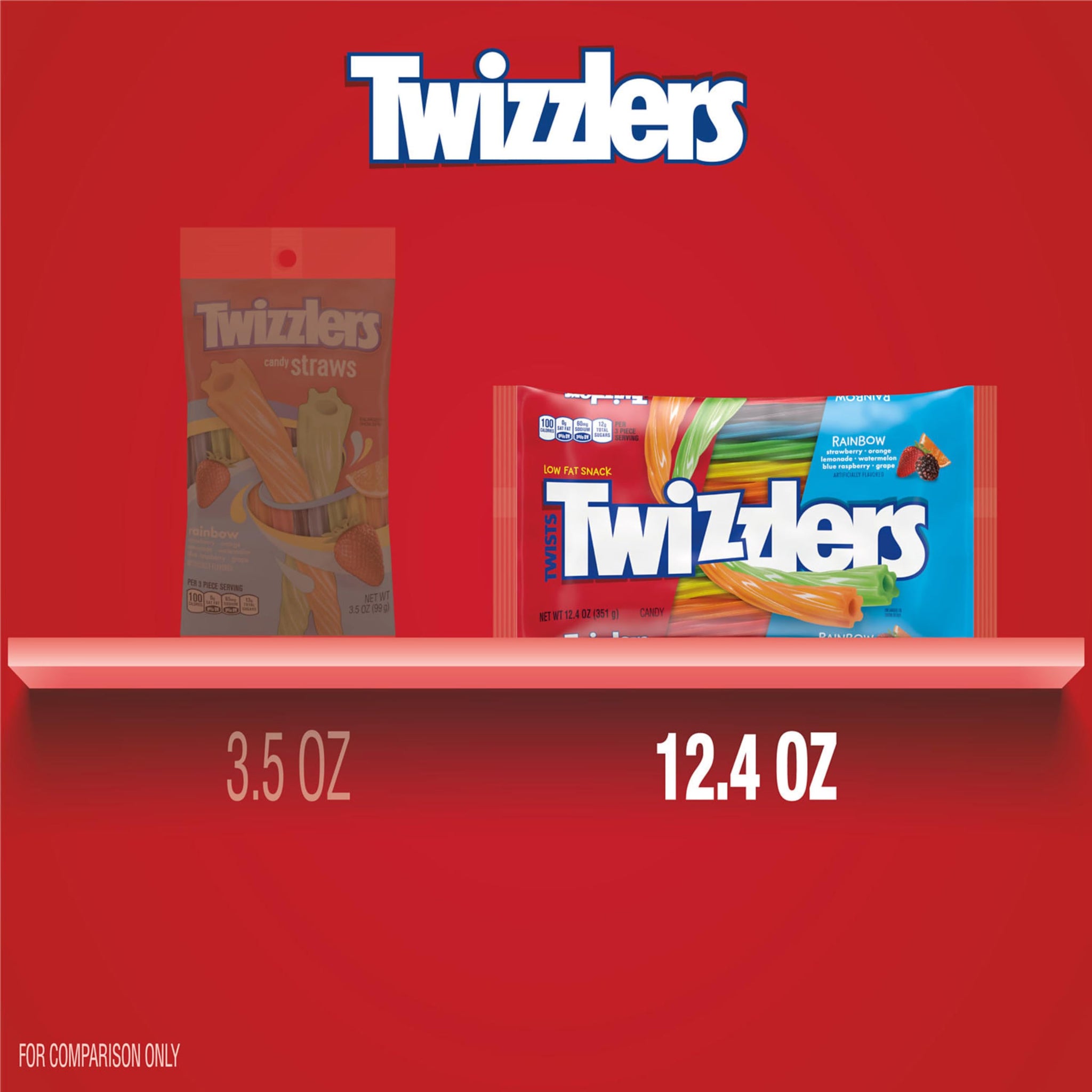 Twizzler Rainbow Candy Twists, 12.4-Ounce(Pack of 2)
