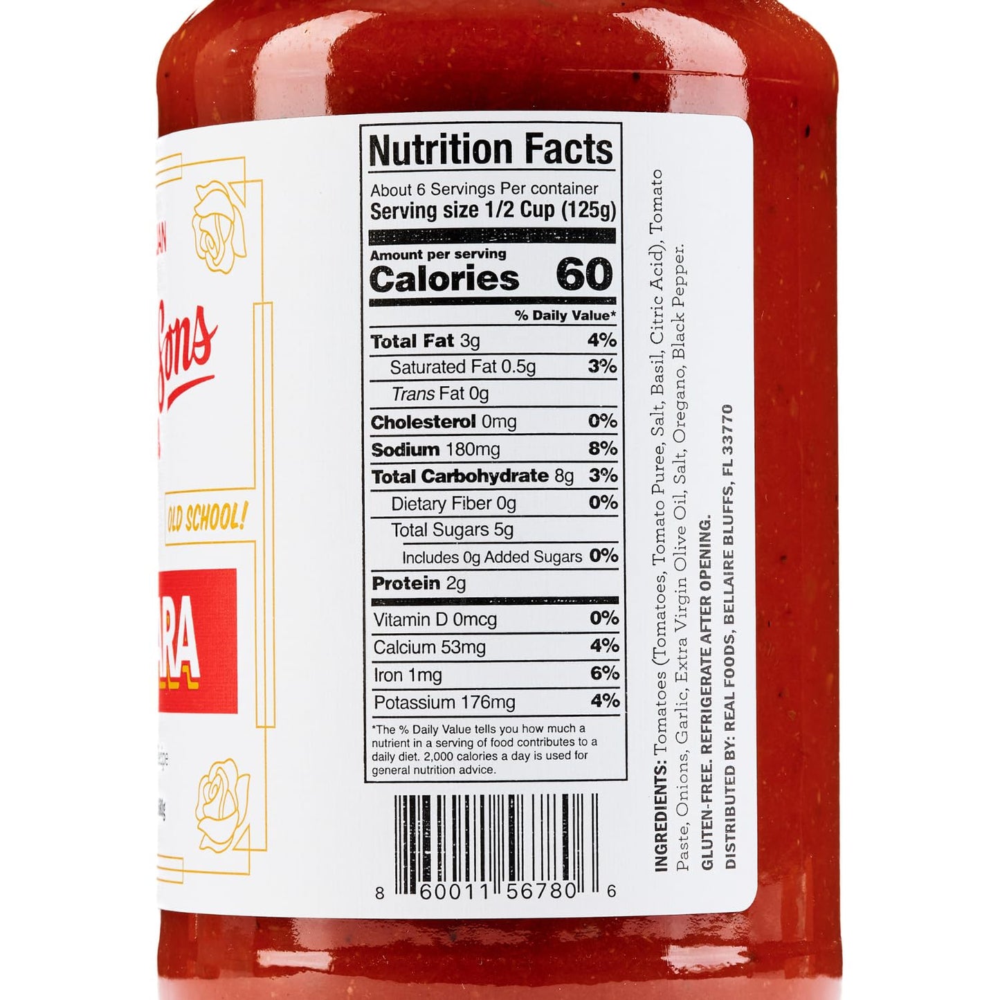 Arthur and Sons Marinara Sauce - Authentic Italian Recipe, Premium Quality, All-Natural Ingredients, No Added Sugar, Non-GMO, Gluten-Free, Perfect