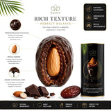 Huries Dark Chocolate Covered Dates with Almonds, Individually Wrapped Gourmet Stuffed Date Candy, Turkish Dessert Snack, 200 g
