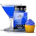 Bakeebake Luster Dust Edible 15g - Edible Glitter for Drinks & Desserts - Gluten Free Edible Blue Dust for Cake Decorating - Tasteless Vegan Drink