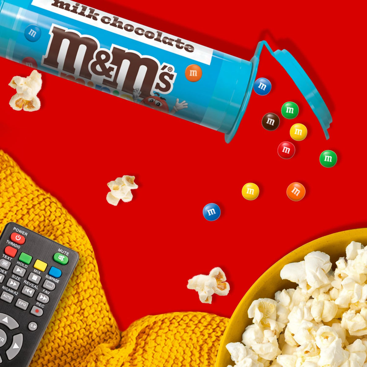 M&M'S Minis Milk Chocolate Candy Tubes, Bulk Box, 17.7-Ounce, 10 Ct