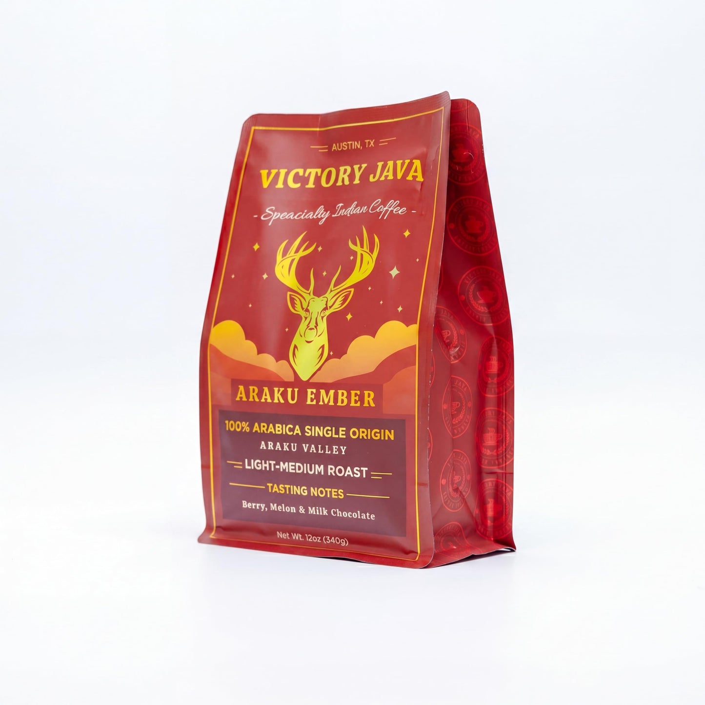 Araku Ember Single-Origin Whole Bean Coffee, Indian Arabica, Light-Medium Roast, 12 oz Bag, 100% Arabica, Specialty-Grade