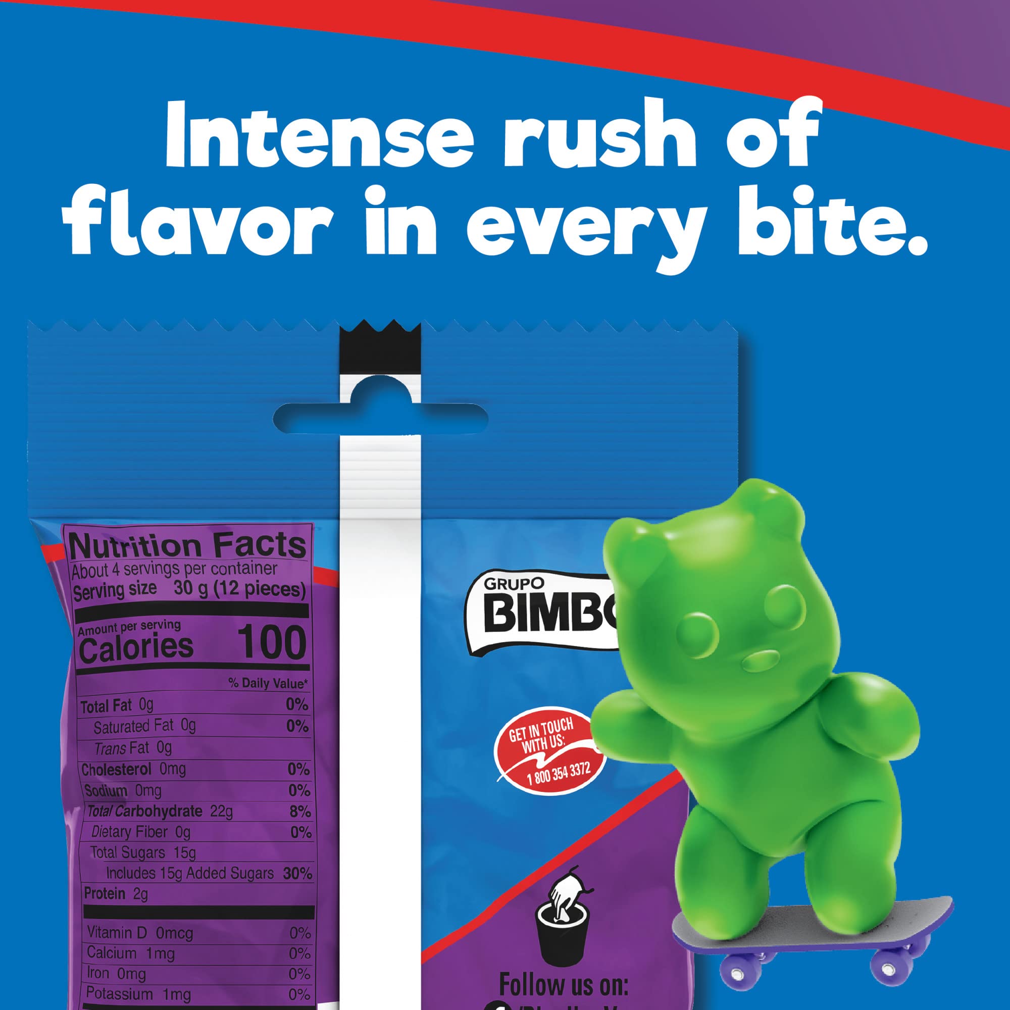 RICOLINO Panditas Extreme Heat Gummies Box with 6 bags of 4.4 ounces