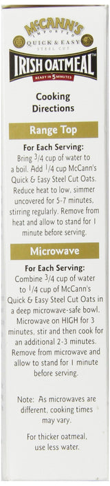 Mccann's Quick and Easy Steel Cut Irish Oatmeal, 16 Ounce