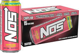 NOS Grand Prix Guava: High Performance Energy Drink. 16 Fl oz (Pack of 15)
