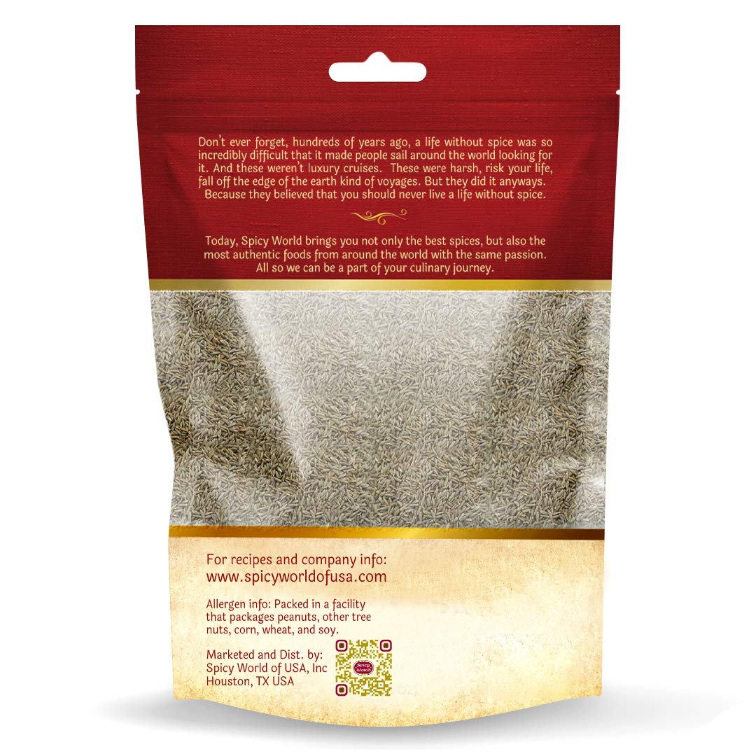 Spicy World Cumin Seeds Whole 5 LB Bulk Bag - Fresh, Aromatic Jeera (Whole Cumin), Premium Quality