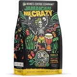 Bones Coffee Company Jamaican Me Crazy, Vanilla Caramel Flavored Coffee, Medium Roast Low Acid Arabica Beans Compatible with Auto drip and French