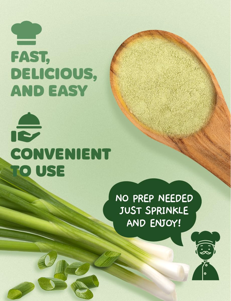 NICE WITCH'S Korean 100% Pure Green Onion Powder 7.05oz / 200g - All-Natural Flavor for Soups, Sauces, and Seasonings ???? (Green Onion)