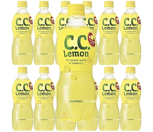 [Product of Japan] Suntory C. C. Lemon [ 50 Lemon Worth of Vitamin C ] - 16.9 Fl Oz | Pack of 12