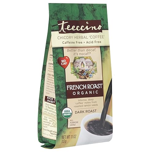 Teeccino Caffeine Free Herbal Coffee - Maya Chocolate - 11 oz (Pack of 6)