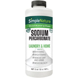SimpleNature Sodium Percarbonate (2 lbs) - Versatile Scent-Free Cleaner for Home, Laundry, and Decking - Pure Oxygen Bleach - Convenient Container