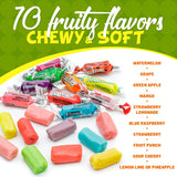FROOTIES Taffy Candy (10 Flavors) - Bulk Bag, Individually Wrapped, Fruit Chews, Gluten and Peanut Free, 1 lb (145 Pieces)