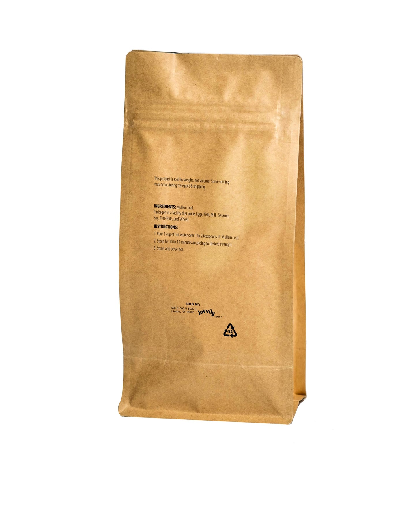 Jovvily Mullein Leaf - 8 oz - Cut & Sifted - Herbal Tea - Caffeine Free