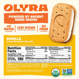 Olyra Organic Vanilla Cream Filled Breakfast Biscuit, 5.3 OZ
