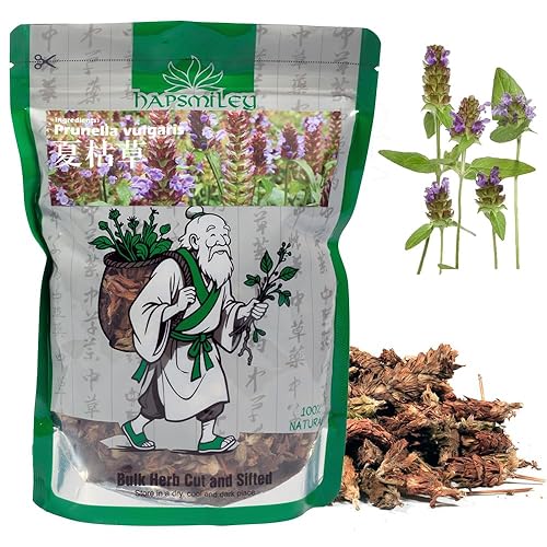 Hapsmiley Wild Prunella Spike Dried (xia ku cao/???), Self Heal (Prunella vulgaris L), Bulk (Cut and Sifted), Natural 100% Health Tea (2 Oz / 60g)