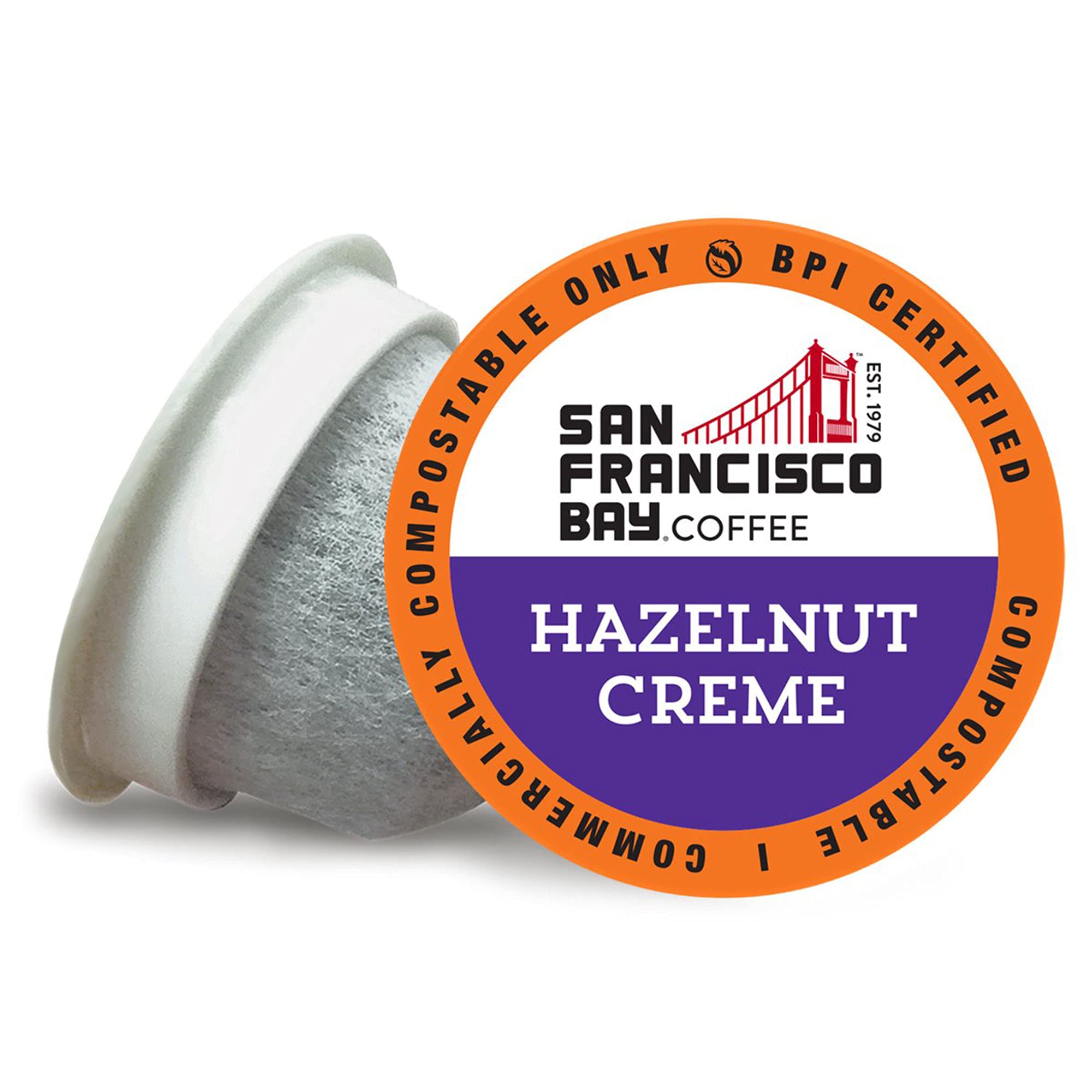 Hazelnut Creme Coffee | SF Bay Onecup Single Serve Coffee Pods (72 Count)