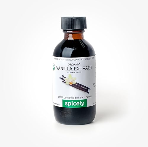 SPICELY Organic Vanilla Extract, 2 FZ