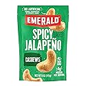 Emerald Nuts Jalapeno Seasoned Cashews (1-Pack) | 5 Oz Resealable Bag | Plant-Based Protein, Kosher Certified, Non-GMO, Contains No Artificial