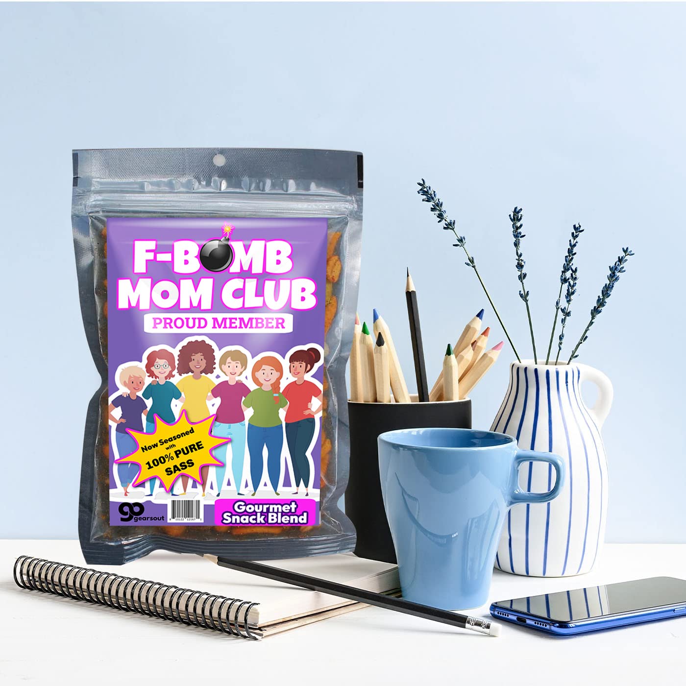 F Bomb Mom Trail Mix - Funny Stocking Stuffers for Women - Hilarious Mom Gifts - Unusual White Elephant - Womens Gag Gifts Mother’s Day