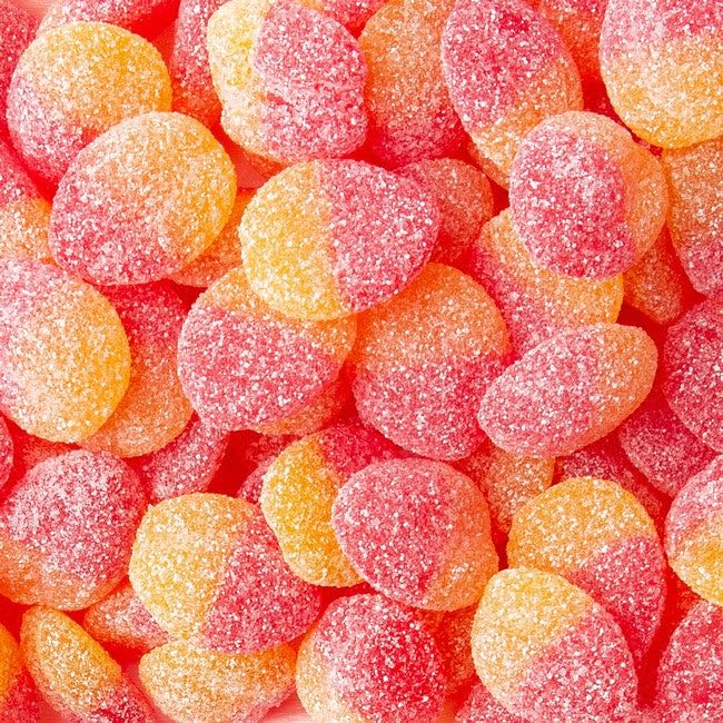 Huer Sour Peach Gummy Candy, 75g/2.6 oz