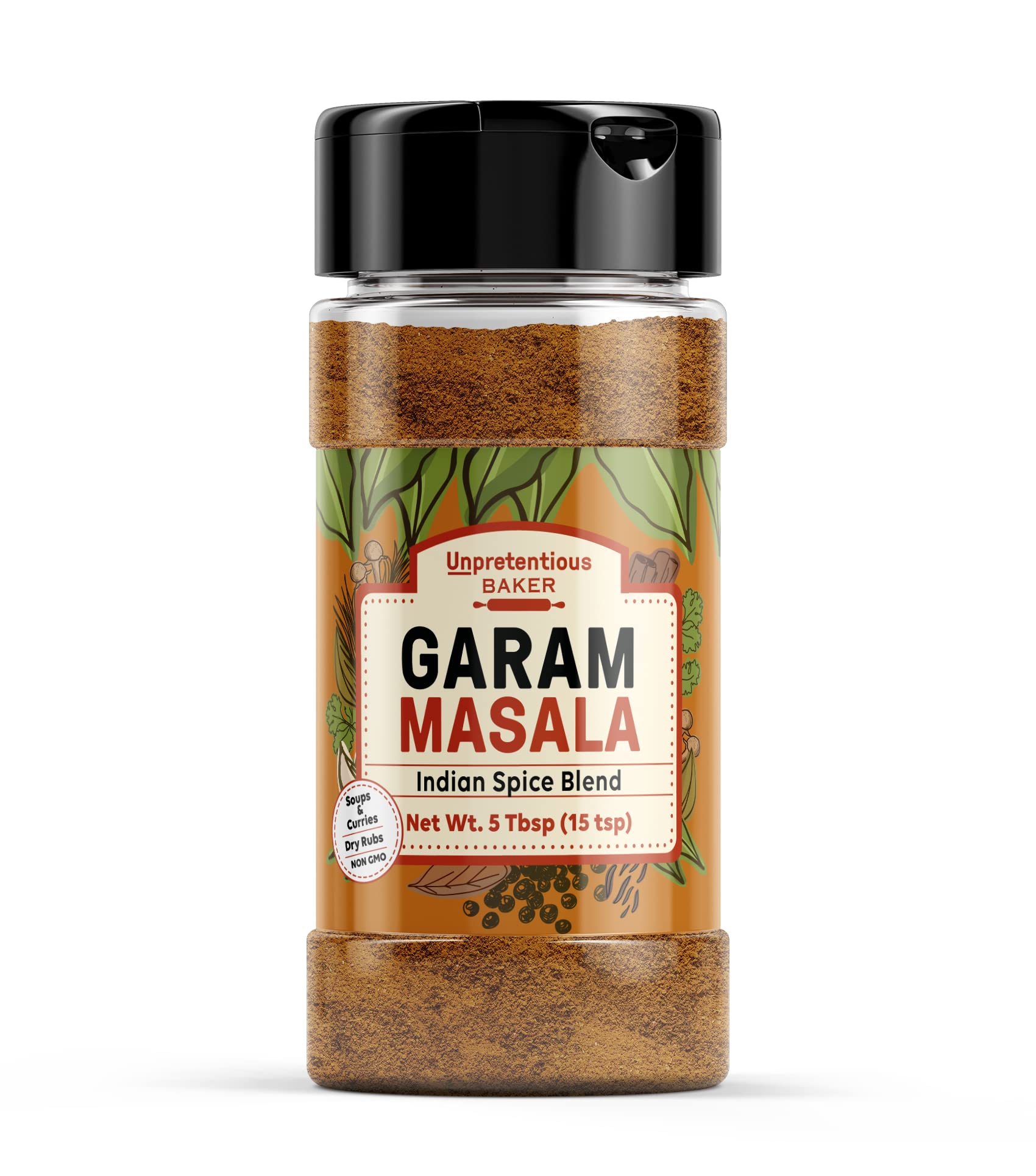 Unpretentious Garam Masala, 5 Tbsp, Indian Spice Blend, Non GMO, Delicious Curry Seasoning